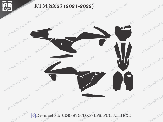 KTM SX85 (2021-2022) Wrap Skin Template