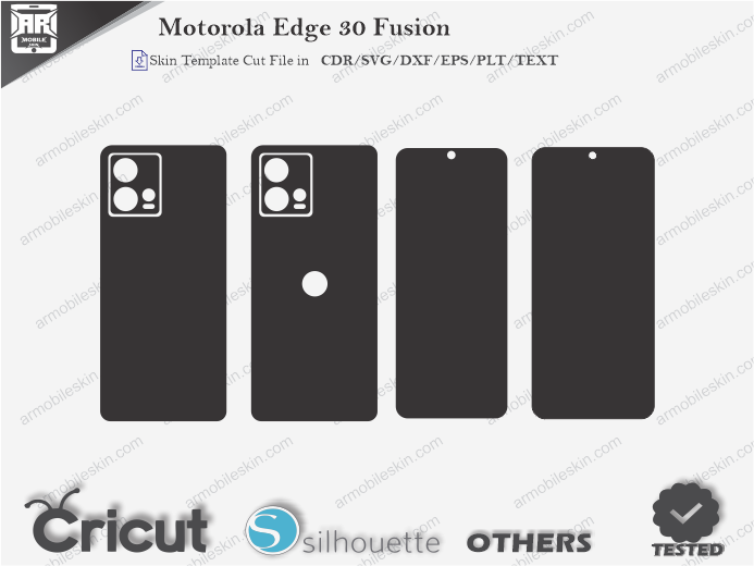 Motorola Edge 30 Fusion Skin Template Vector