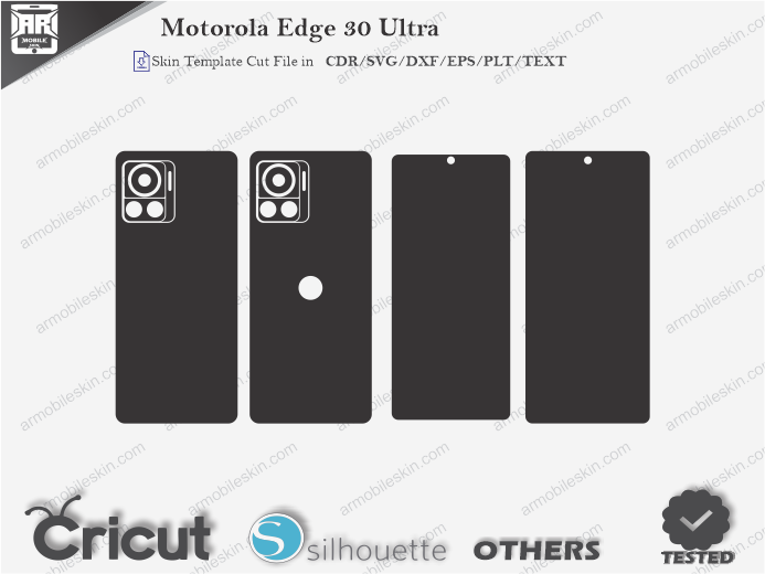 Motorola Edge 30 Ultra Skin Template Vector
