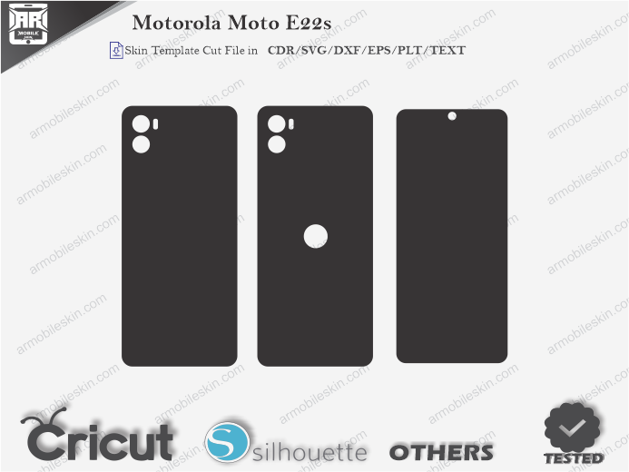 Motorola Moto E22s Skin Template Vector