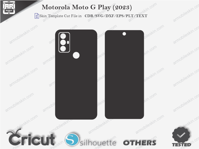 Motorola Moto G Play (2023) Skin Template Vector