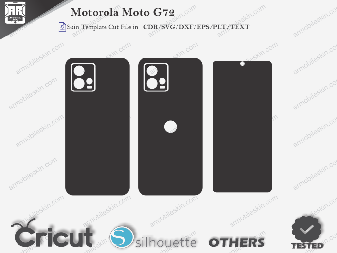 Motorola Moto G72 Skin Template Vector
