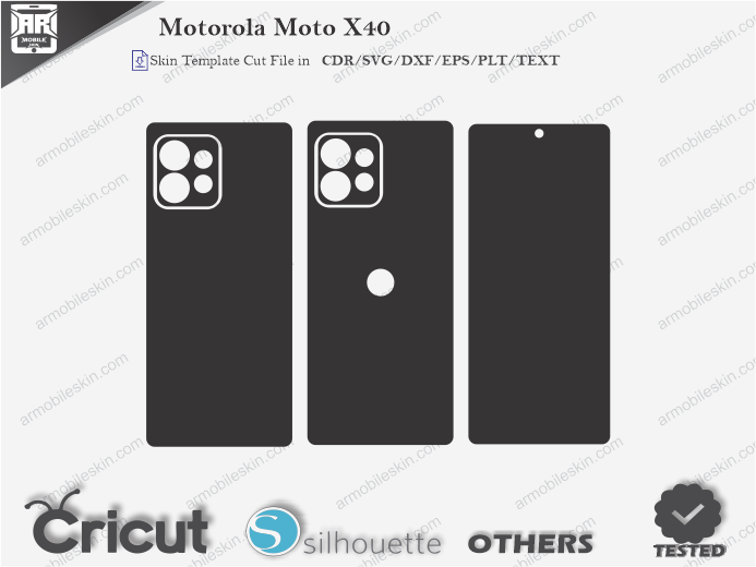 Motorola Moto X40 Skin Template Vector