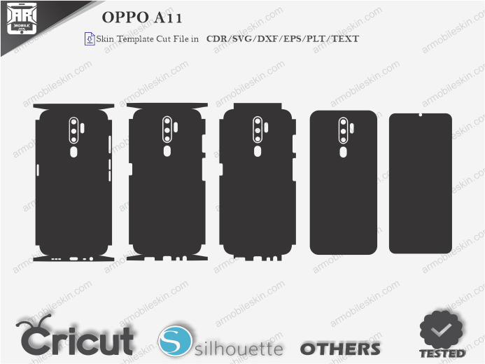 OPPO A11 Skin Template Vector