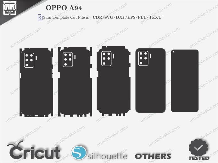 OPPO A94 Skin Template Vector