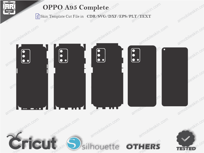 OPPO A95 Complete Skin Template Vector