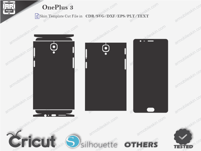 OnePlus 3 Skin Template Vector