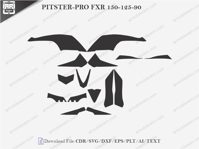 PITSTER-PRO FXR 150-125-90 Vinyl Wrap Template