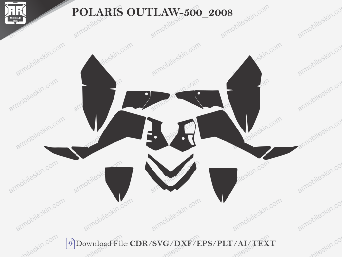 POLARIS OUTLAW-500 2008 Vinyl Wrap Template