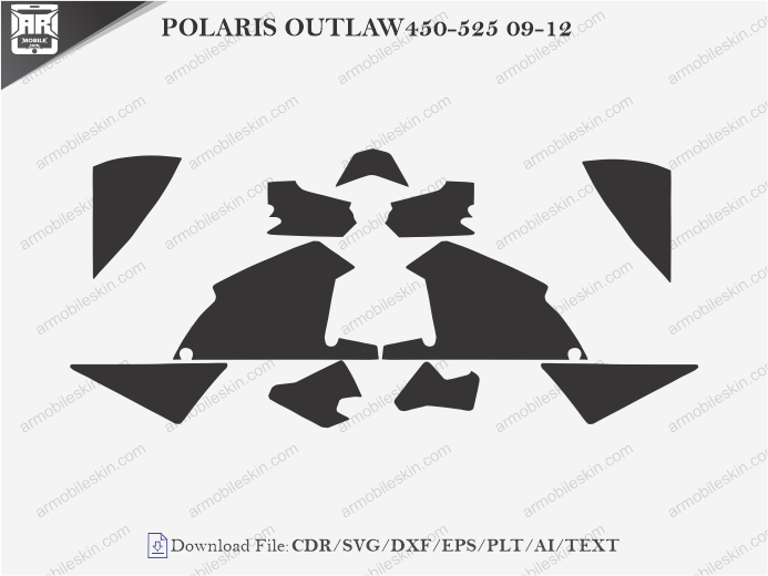 POLARIS OUTLAW450-525 09-12 Vinyl Wrap Template