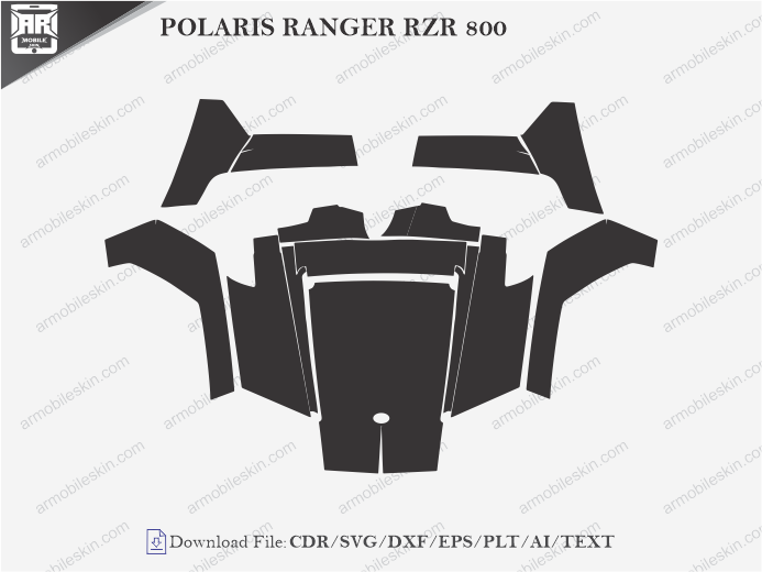 POLARIS RANGER RZR 800 Vinyl Wrap Template