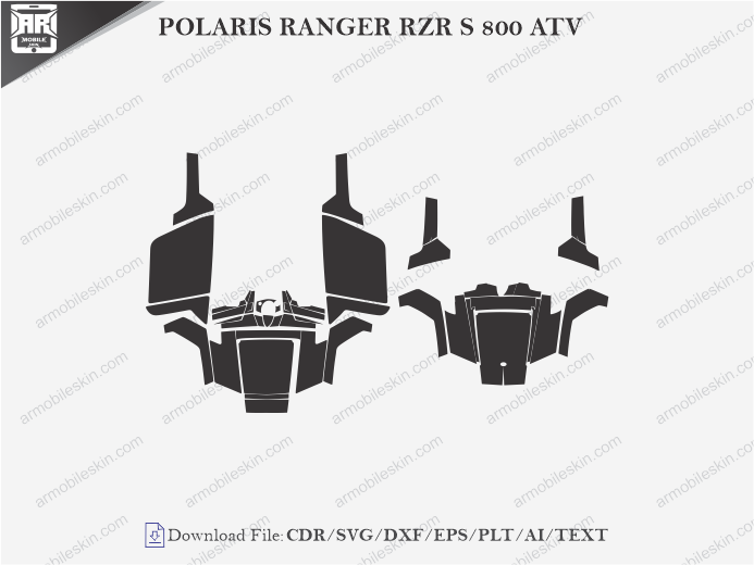 POLARIS RANGER RZR S 800 ATV PPF Template