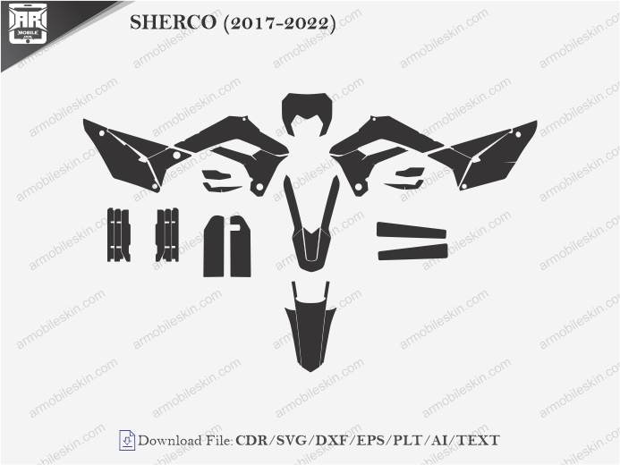 SHERCO (2017-2022) Vinyl Wrap Template