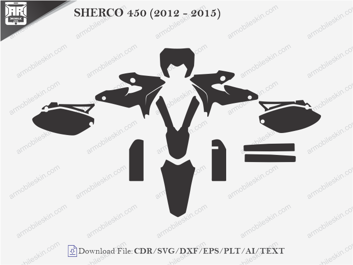 SHERCO 450 (2012 - 2015) Vinyl Wrap Template