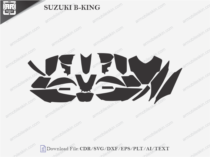 SUZUKI B-KING PPF Cutting Template
