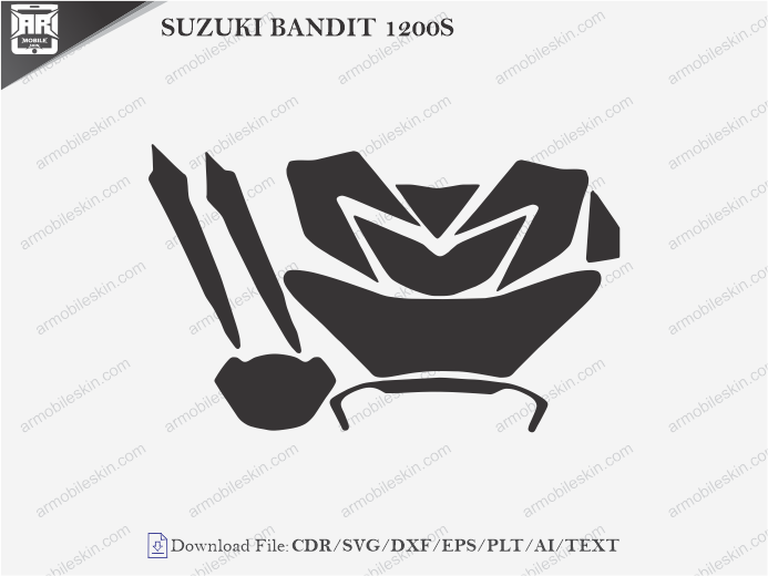 SUZUKI BANDIT 1200S PPF Cutting Template