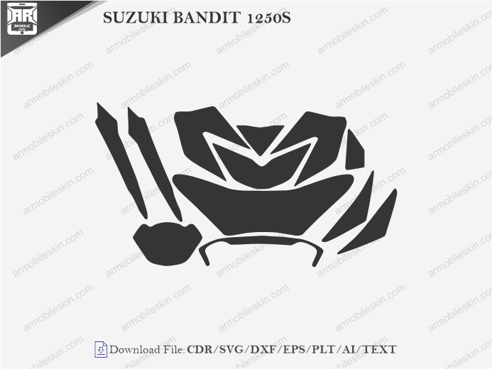 SUZUKI BANDIT 1250S PPF Cutting Template