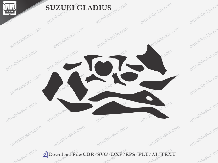 SUZUKI GLADIUS (2009) PPF Cutting Template