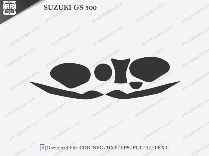 SUZUKI GS 500 (2004) PPF Cutting Template