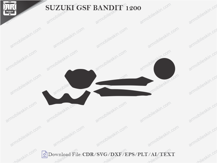 SUZUKI GSF BANDIT 1200 (2000 – 2007) PPF Cutting Template