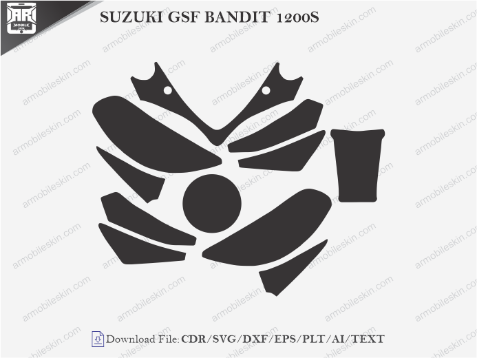 SUZUKI GSF BANDIT 1200S (2006 – 2007) PPF Cutting Template
