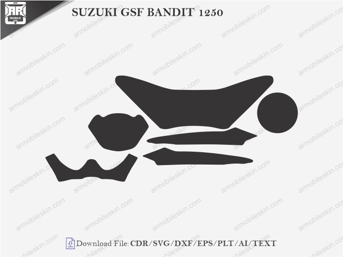 SUZUKI GSF BANDIT 1250 PPF Cutting Template
