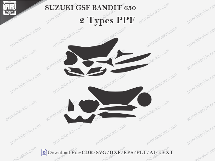 SUZUKI GSF BANDIT 650 PPF Cutting Template