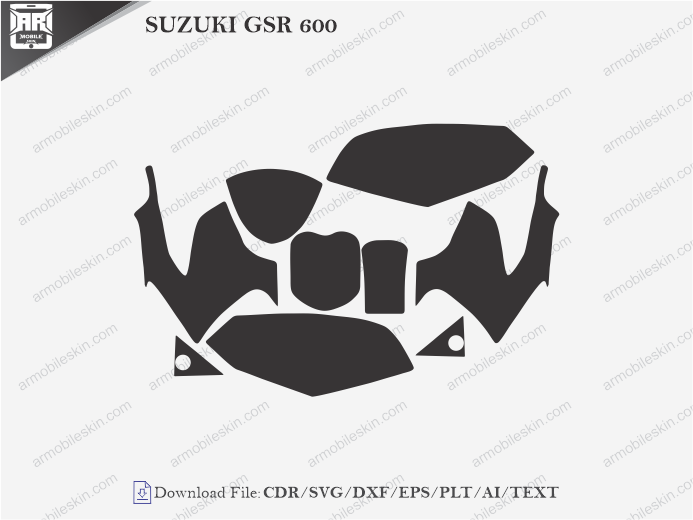 SUZUKI GSR 600 (2006) PPF Cutting Template