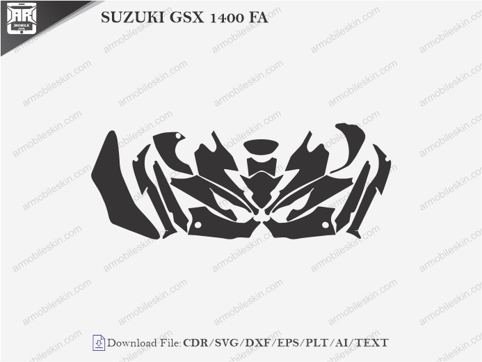 SUZUKI GSX 1400 FA PPF Cutting Template