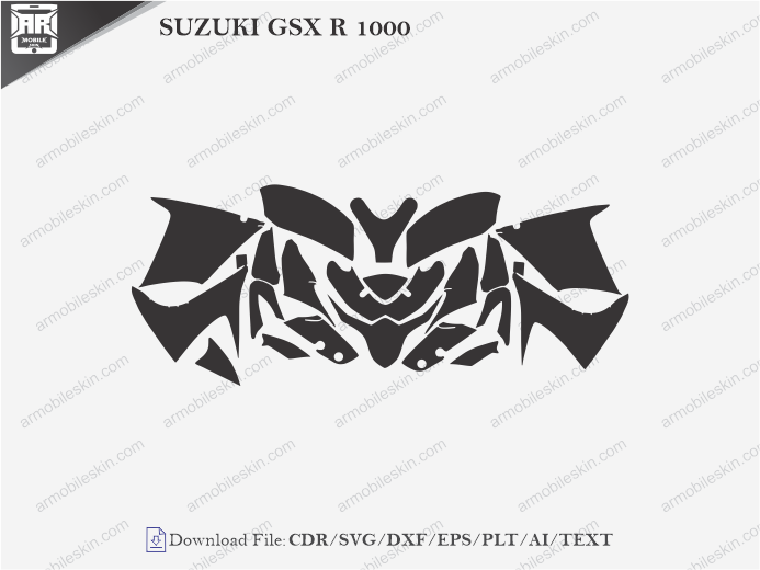 SUZUKI GSX R 1000 (2007 – 2012) PPF Cutting Template