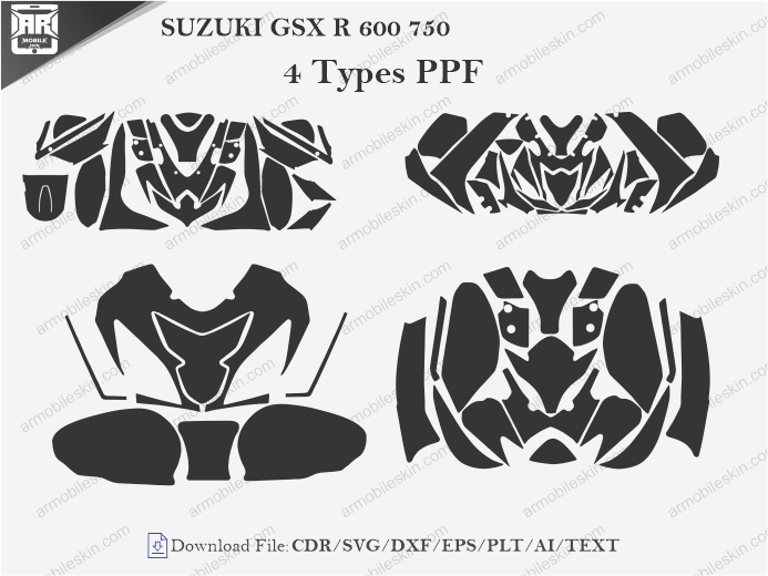 SUZUKI GSX R 600 750 PPF Template