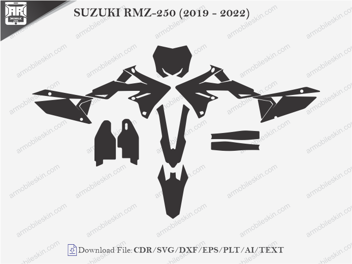 SUZUKI RMZ-250 (2019 – 2022) Wrap Skin Template