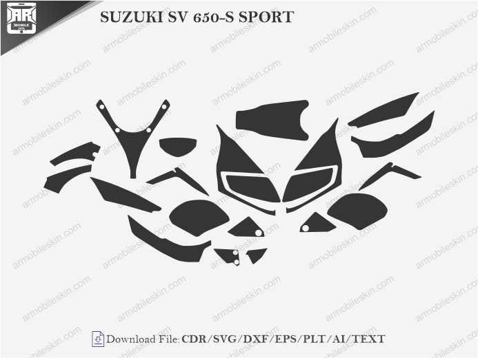 SUZUKI SV 650-S SPORT PPF Cutting Template