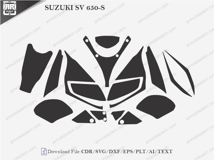 SUZUKI SV 650-S PPF Cutting Template
