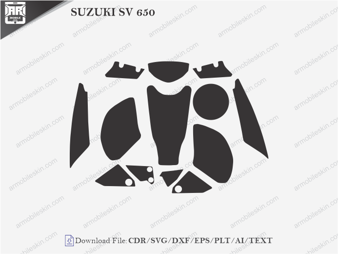 SUZUKI SV 650 PPF Cutting Template