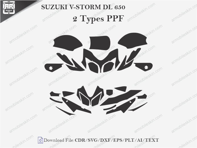 SUZUKI V-STORM DL 650 PPF Cutting Template