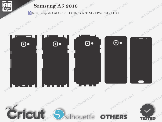 Samsung A5 2016 Skin Template Vector