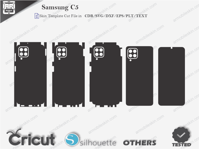 Samsung C5 Skin Template Vector