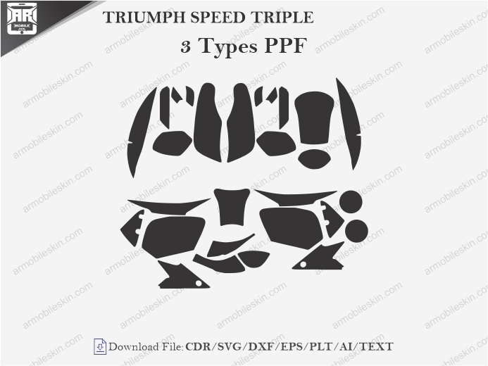 TRIUMPH SPEED TRIPLE (2005 – 2011) PPF Cutting Template