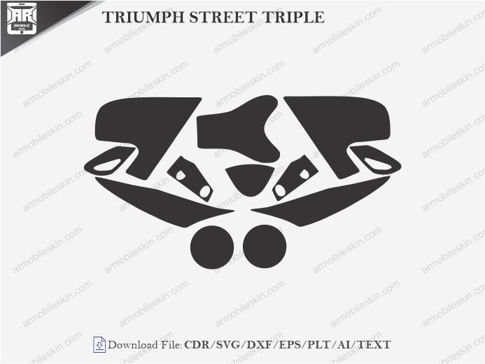 TRIUMPH STREET TRIPLE (2005 – 2011) PPF Cutting Template