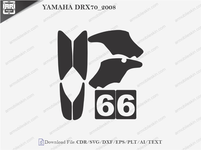 YAMAHA DRX70_2008 Vinyl Wrap Template