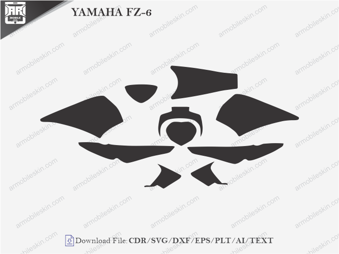 YAMAHA FZ-6 (2004 – 2007) PPF Cutting Template