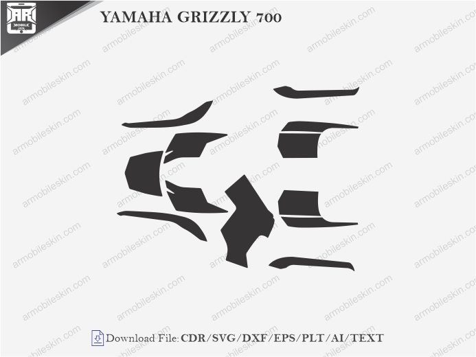 YAMAHA GRIZZLY 700 PPF Cutting Template
