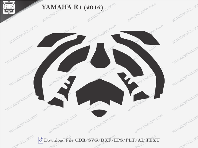 YAMAHA R1 (2016) PPF Cutting Template