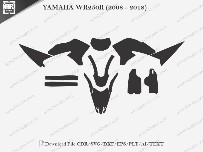 YAMAHA WR250R (2008 - 2018) Vinyl Wrap Template