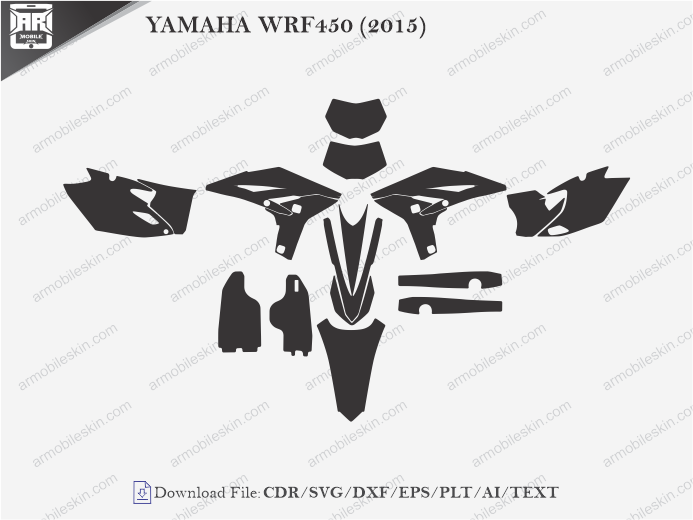 YAMAHA WRF450 (2015) Vinyl Wrap Template