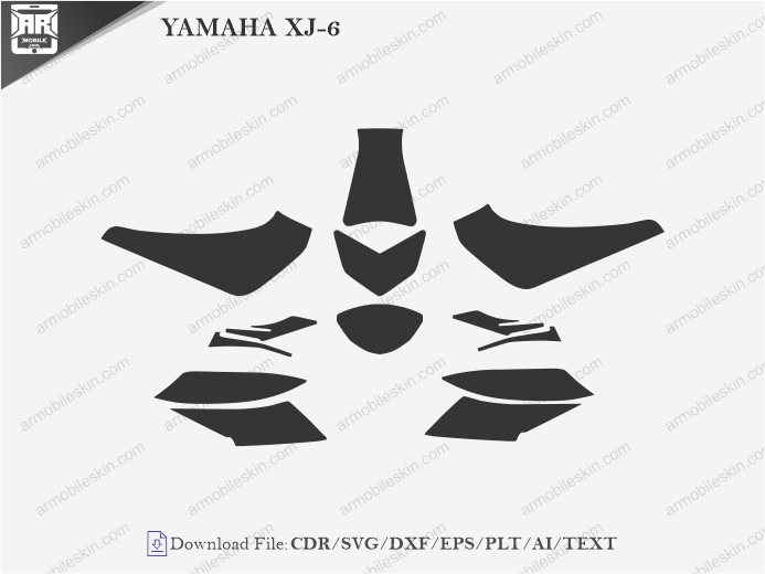 YAMAHA XJ-6 PPF Cutting Template
