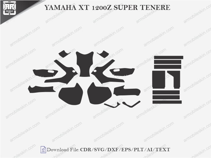 YAMAHA XT 1200Z SUPER TENERE PPF Cutting Template
