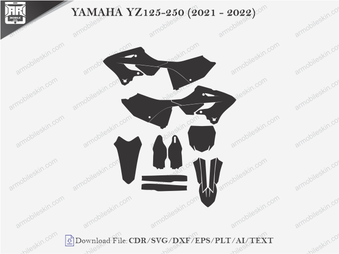 YAMAHA YZ125-250 (2021 – 2022) Wrap Skin Template