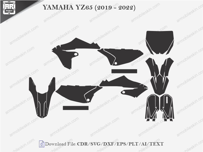Yamaha YZ65 (2017 - 2022) Vinyl Wrap Template
